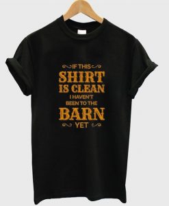 If This shirt is clean t-shirt