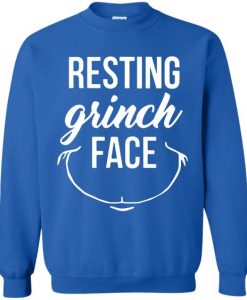 Resting Grinch Face Funny Sweatshirt