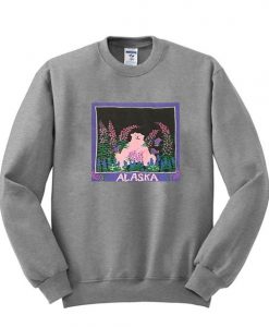 Floral Alaska Graphic Sweatshirt
