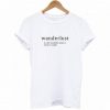 Wanderlust Definition T Shirt