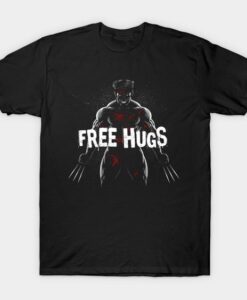 Wolverine Free hugs Graphic T Shirt