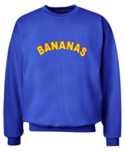Yellow Font banana Sweatshirt