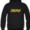 childish logo hoodie pullover