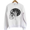 Bicycle Chainring Skull Sweatshirt