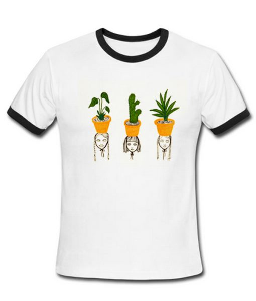 Cactus ringer T Shirt