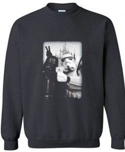 Darth Vader And Stormtrooper Selfie in Disneyland Sweatshirt