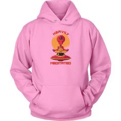 Heavily Meditated Alien Buddha Hoodie