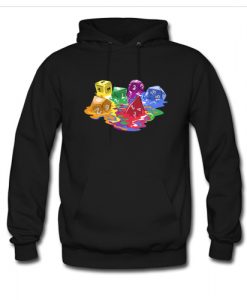 Melting Colorful Dice Hoodie