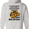 School bus Driver Hoodie Back