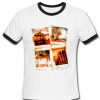 California Grid ringer Tee