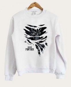 Ripped Black Panther Sweatshirt