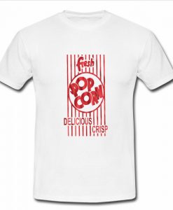 Fresh popcorn logo t shirt