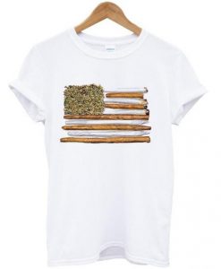 American Flag Blunt T shirt