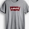 Levis Logo T Shirt grey