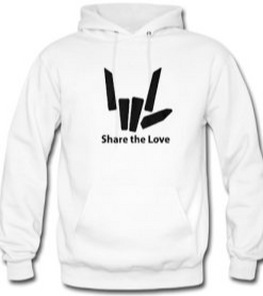 Share The Love Hand sign Hoodie Share The Love Hand sign Hoodie
