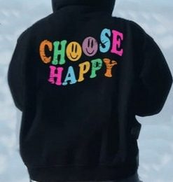 Choose Happy Tumblr Hoodie