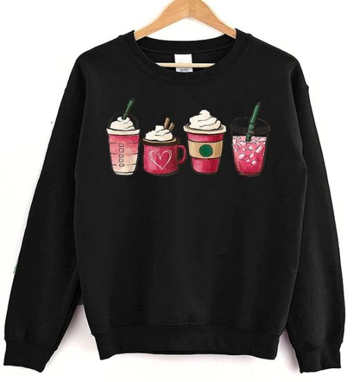 Valentine Coffee Heart Sweatshirt