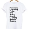 Disney Prince Name T-shirt