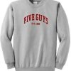 Five Guys Crewneck Sweatshirt
