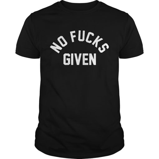 No Fuck Given Font T Shirt
