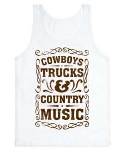 Trucks Cowboys & Country Music Tanktop