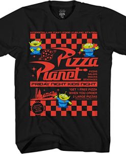 Toy Story Pizza Planet Take Out Flyer Disneyland World Tee