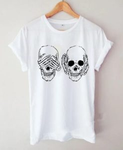 Hear See No Evil Skull T-shirt
