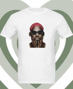 Dennis Rodman Red Hair T Shirt