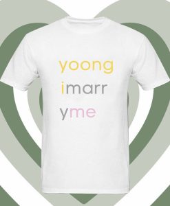 Yoongi Marry Me Bold Letter T Shirt